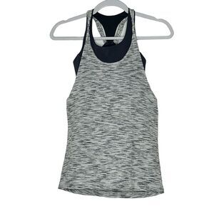 lululemon yoga shirt tank‎ top Women's size 2 Gray  Stretch